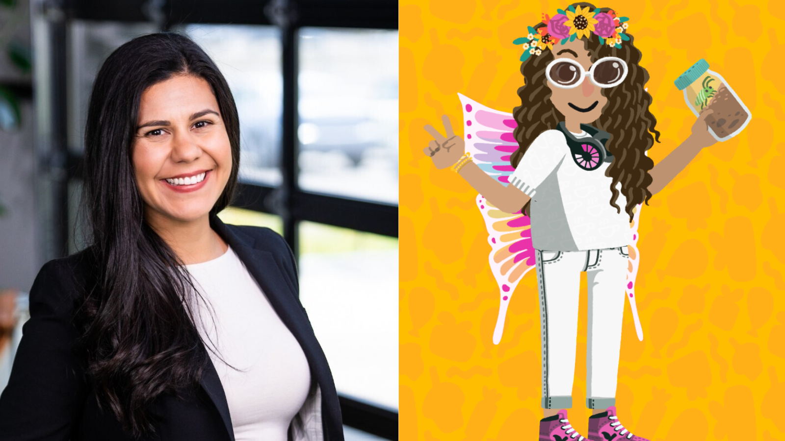 Maiana Aguilar, GoGuardian's VP of Education, and her virtual avatar