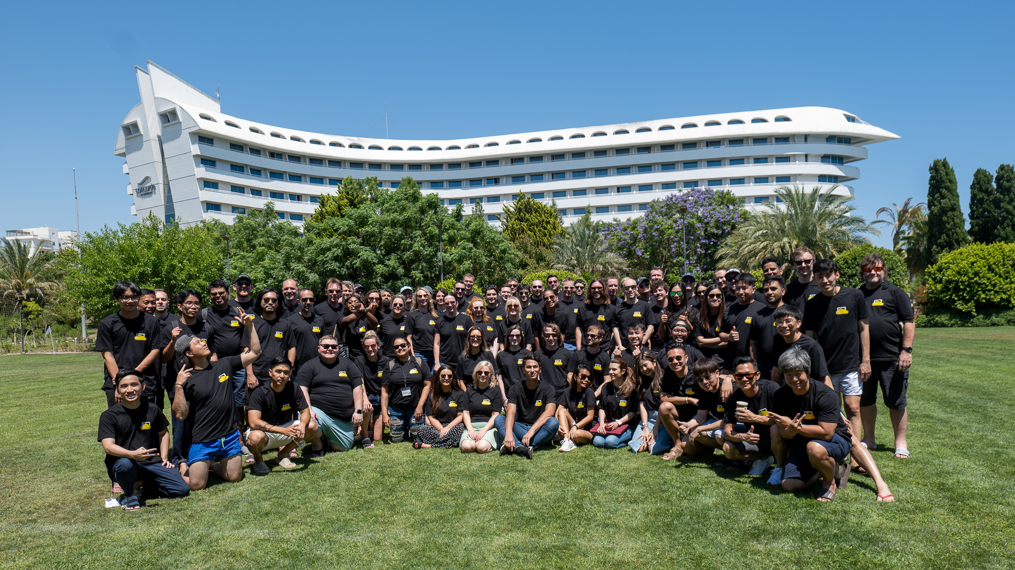 The Screencloud team at the company's headquarters